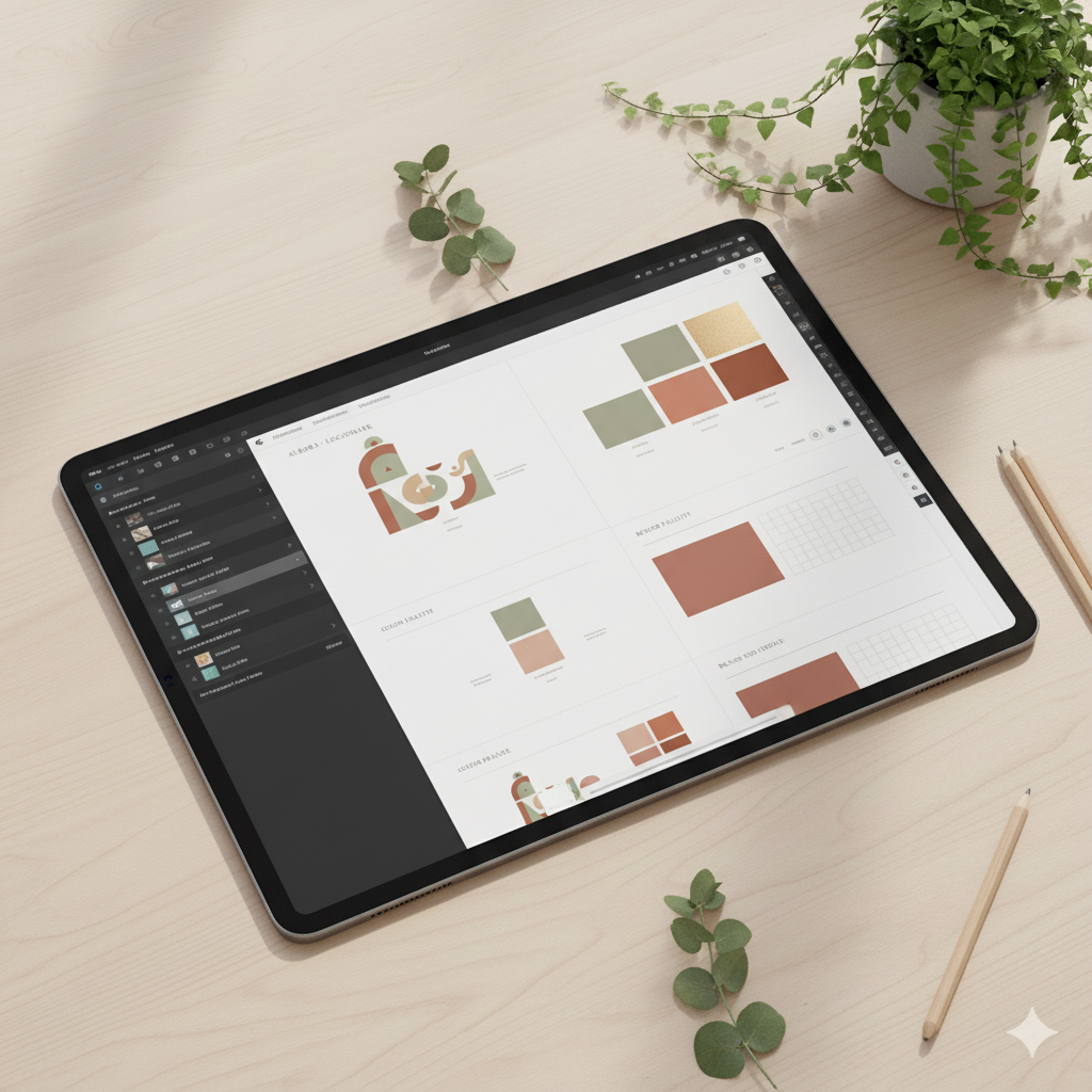 Editable Canva brand book for small businesses by artisan anthology