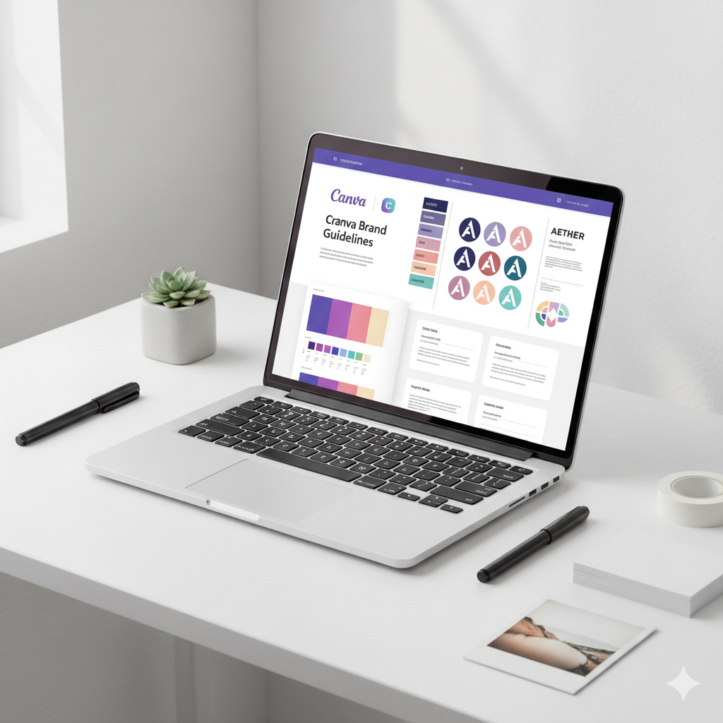 “Editable Canva brand book template minimalist design” by artisan anthology