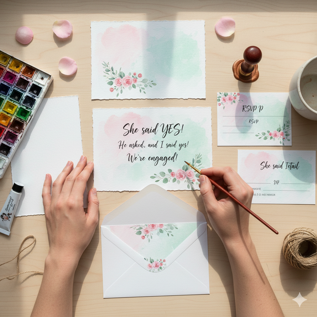 Editable Canva wedding invitation template with customizable typography and quote by artisan anthology