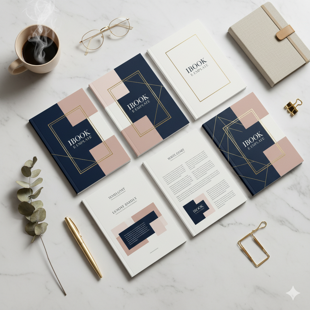 “Elegant e-book template bundle for digital shops and Etsy sellers by artisan anthology