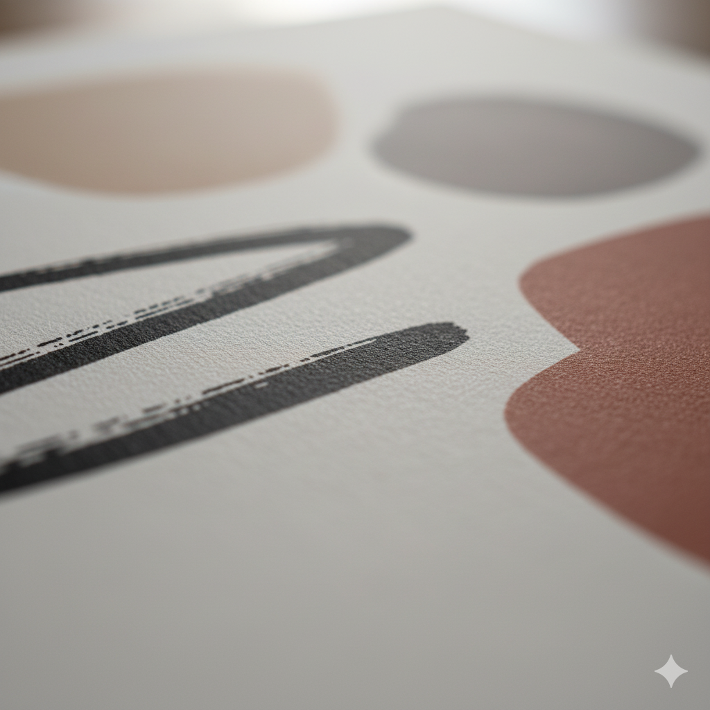 High-quality matte paper used for typography wall art printing. by artisan anthology