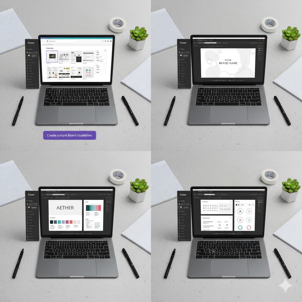 “How to create a brand book in Canva tutorial” by artisan anthology