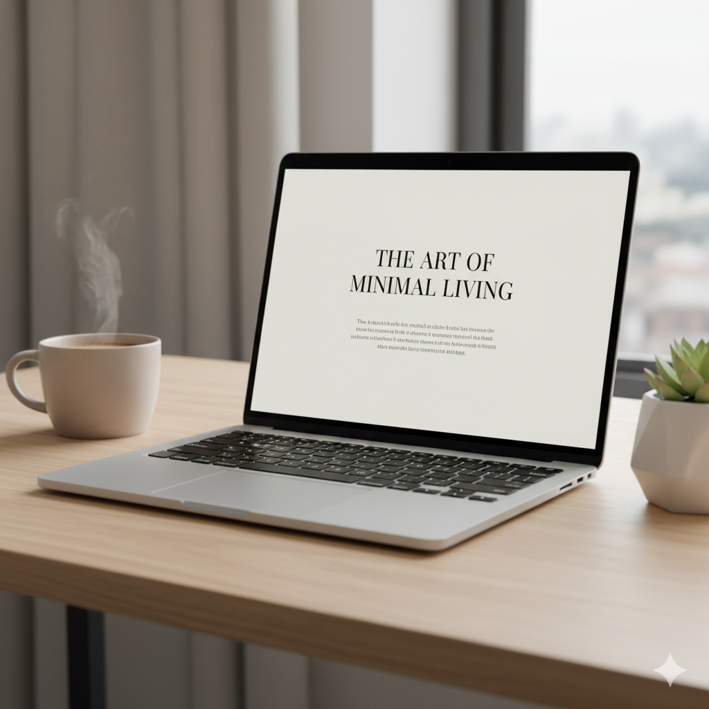 “How to make passive income with e-books minimalist design mockup” by artisan anthology