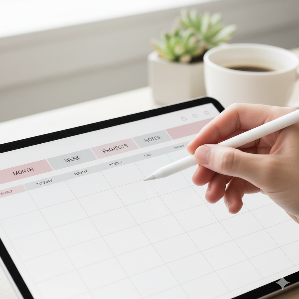 Interactive hyperlinks in a digital planner. by artisan anthology