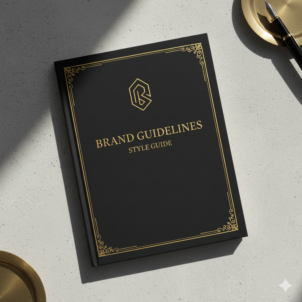 “Modern minimalist brand book cover design for small businesses and entrepreneurs” by artisan anthology