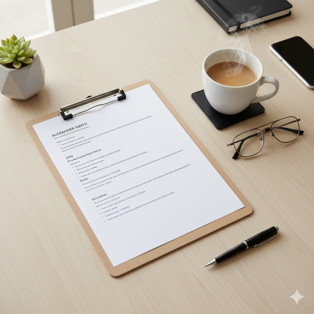 Printable ATS-friendly minimalist CV template with professional layout by artisan anthology