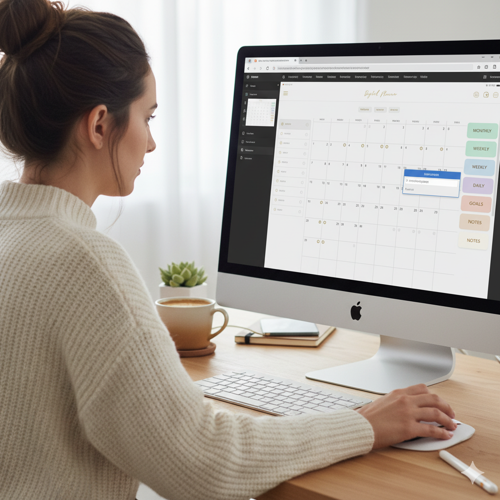 “Adding hyperlinks in Canva digital planner tutorial”by  artisan anthology