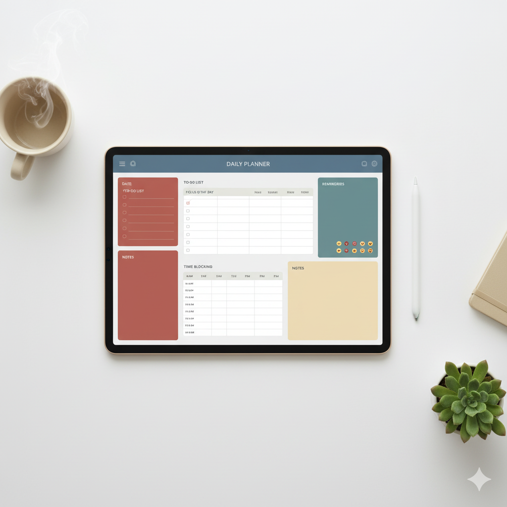 “Minimalist digital planner design by Artisan Anthology”dd