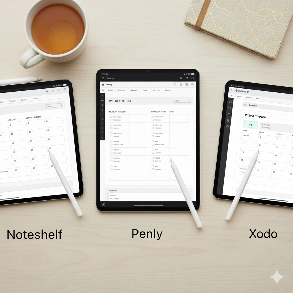 βProfessional minimalist planner design in Noteshelf appβ by artisan anthology
