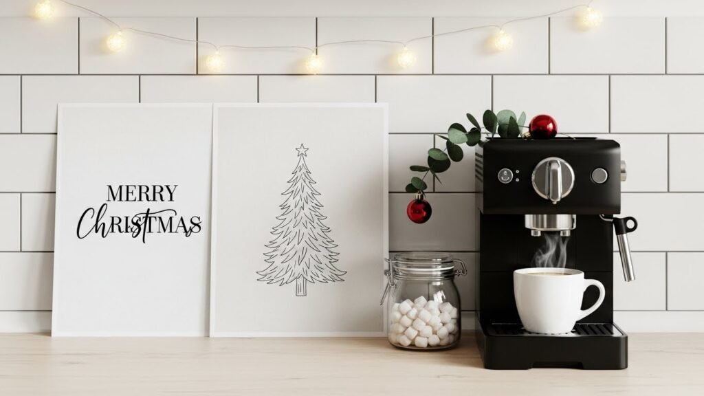 Christmas kitchen decor printables digital download by artisan anthology.