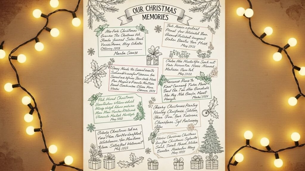 Christmas memory keepsake printable by artisan anthology.
