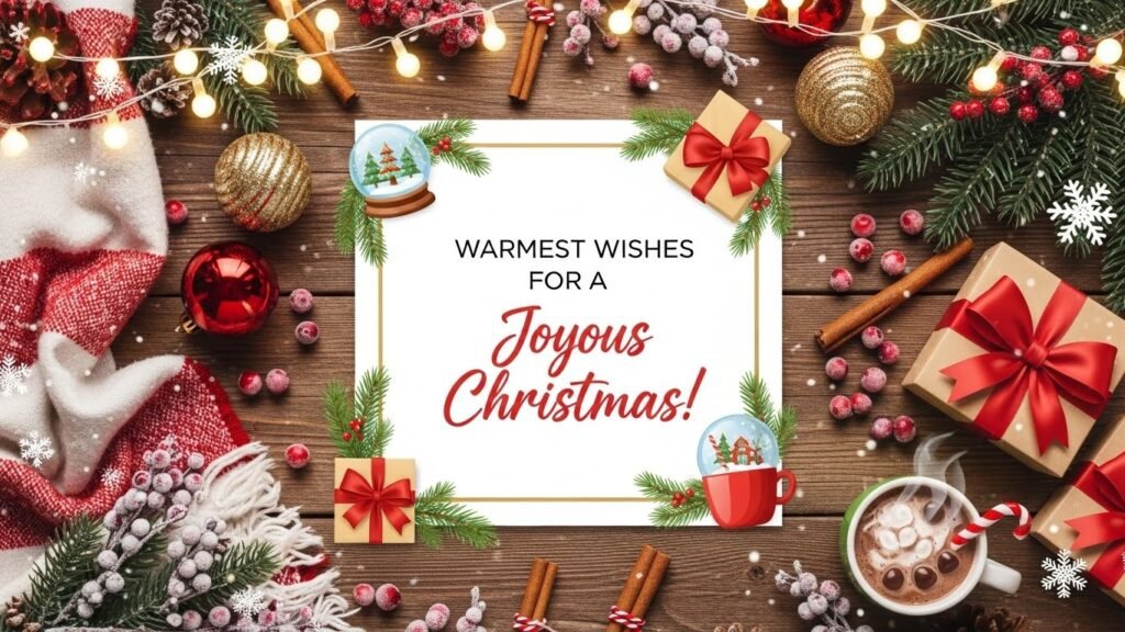 Christmas wishes for social media posts by artisan anthology.