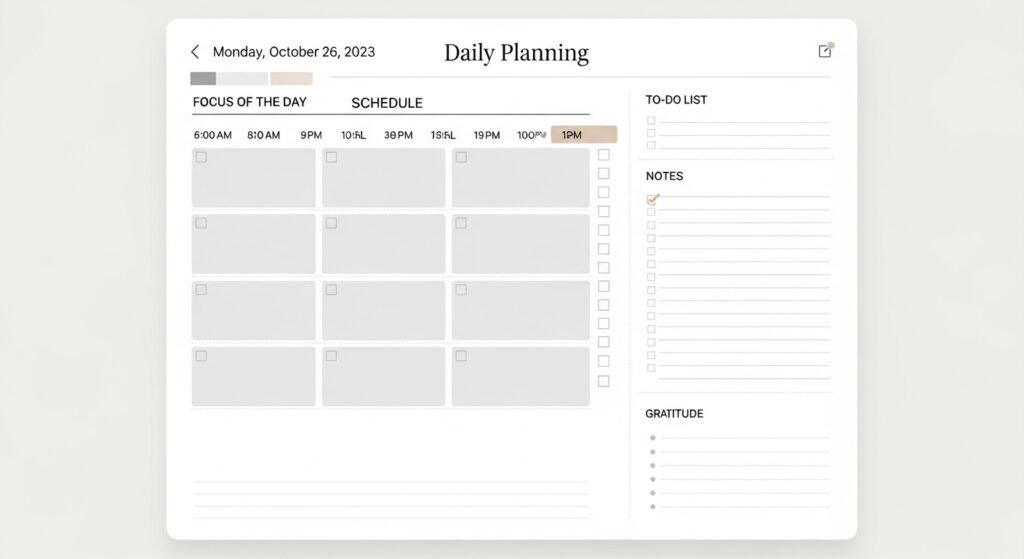 reusable daily pages digital planner by artisan anthology.