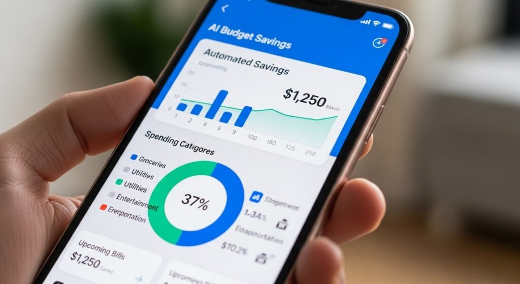 agentic ai monthly budget automation mobile app by artisan anthology.