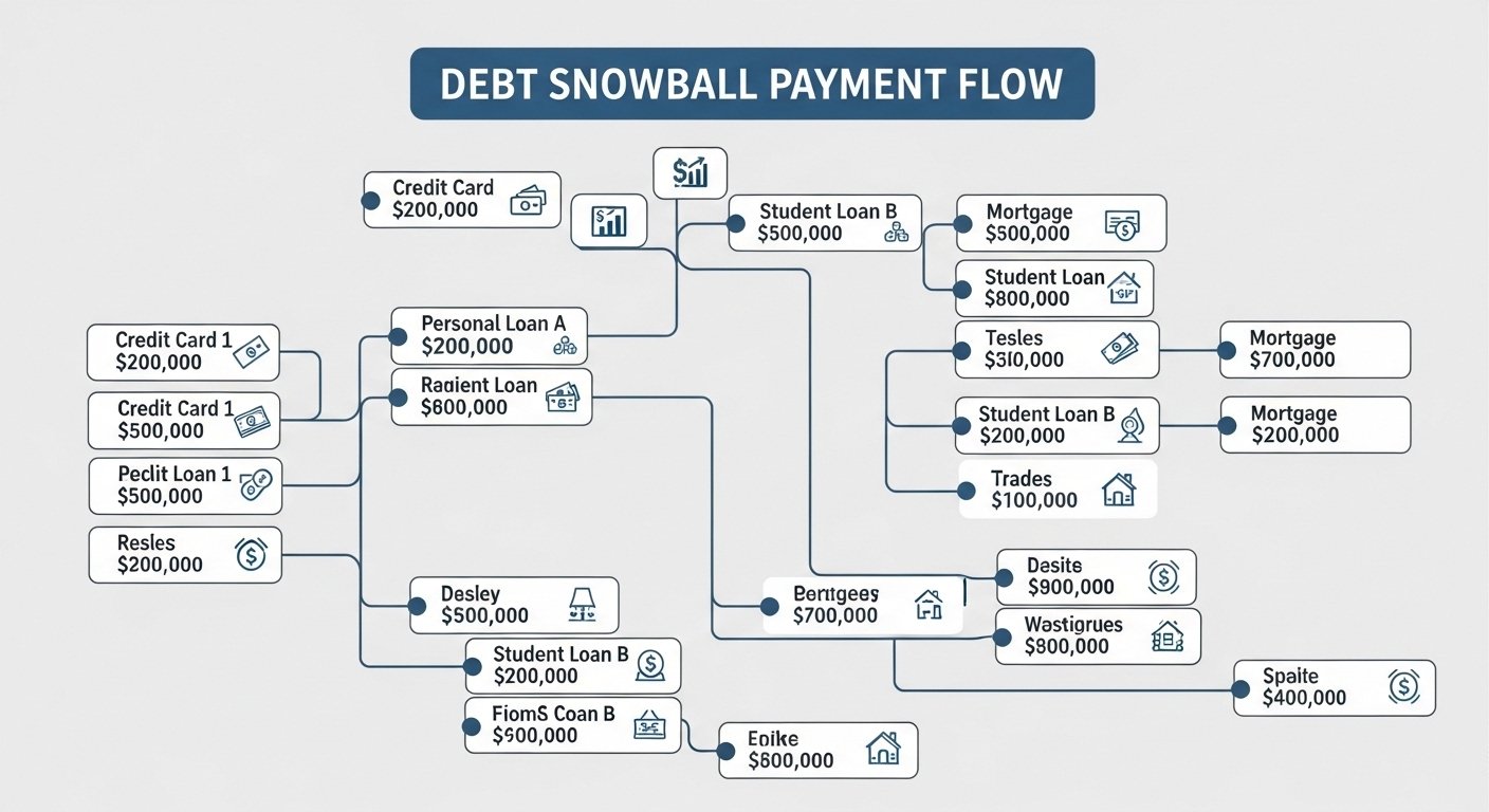 debt snowball tracker in fintech budgeting app by artisan anthology.
