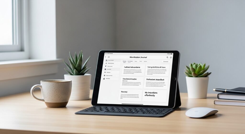 digital manifestation journal daily practice by artisan anthology.