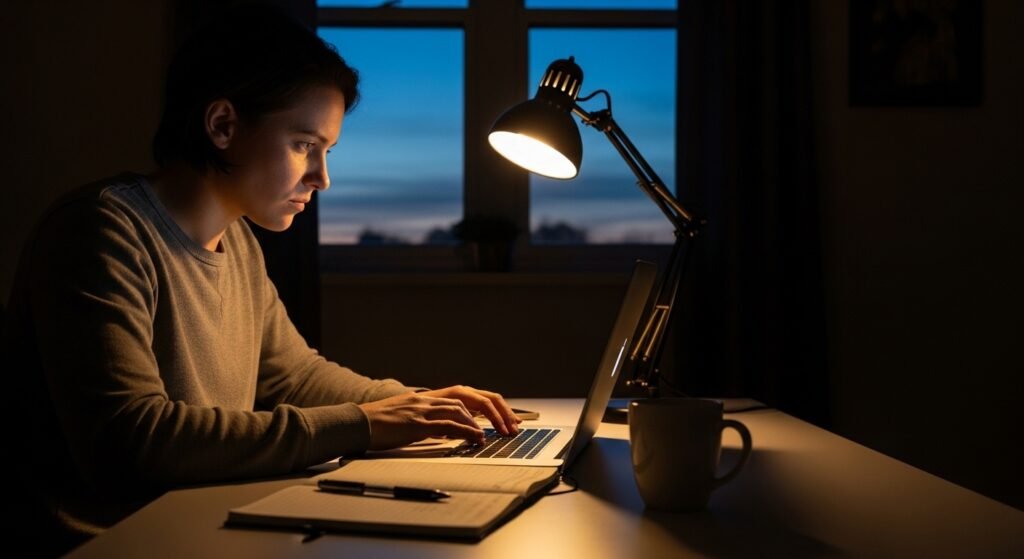 focused morning deep work session for productivity by artisan anthology.