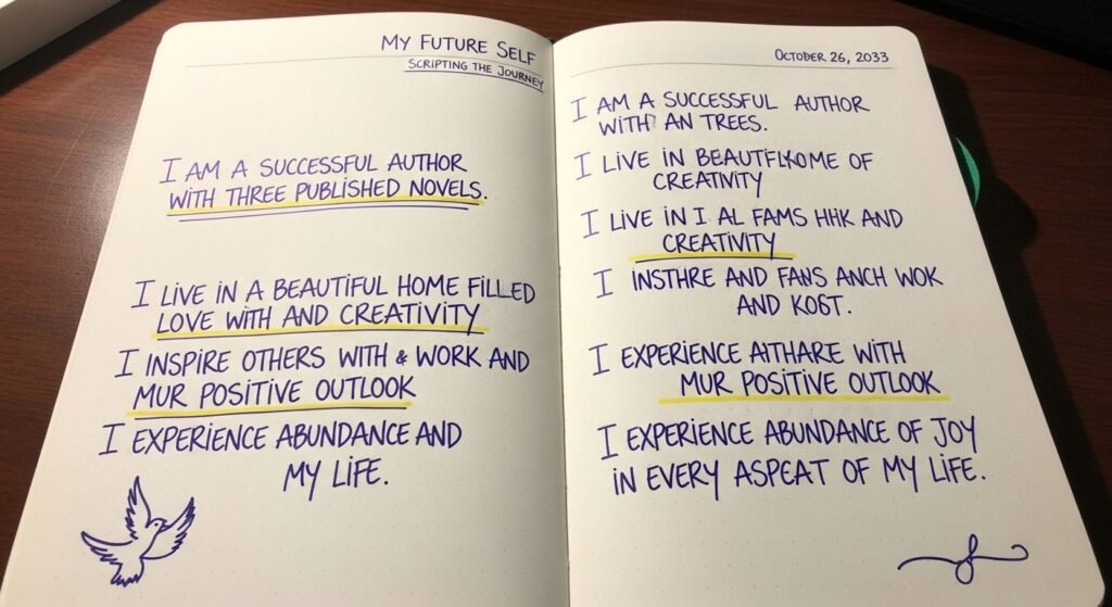 future self manifestation scripting example by artisan anthology.