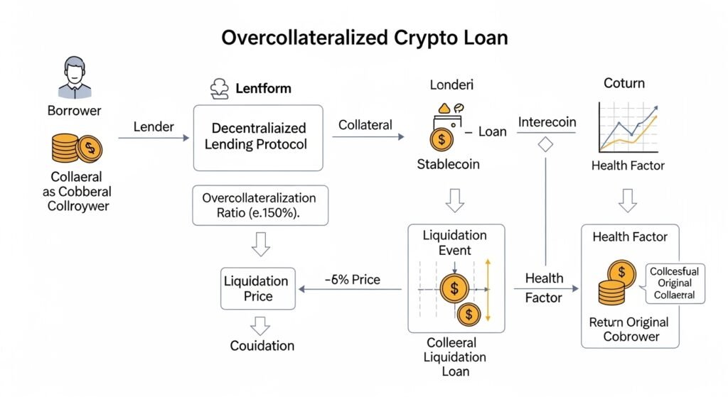 how defi crypto loans work step by step by artisan anthology.