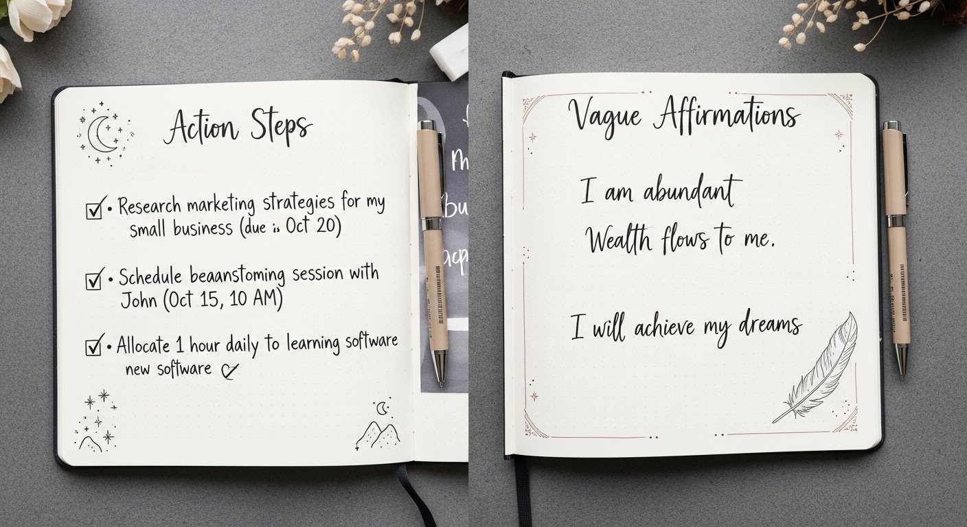 how manifestation journaling works by artisan anthology.