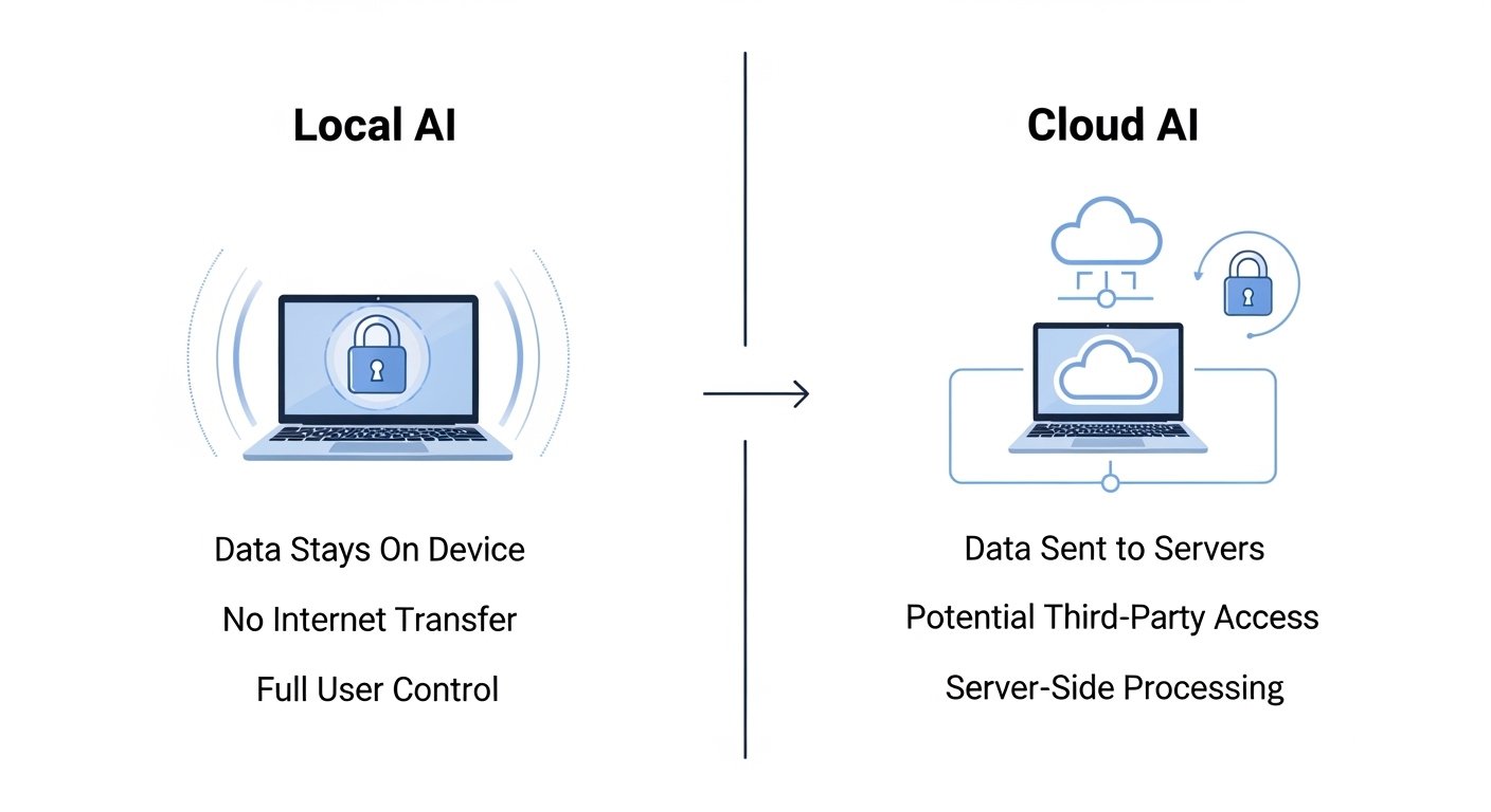 local ai vs cloud ai privacy comparison by artisan anthology.