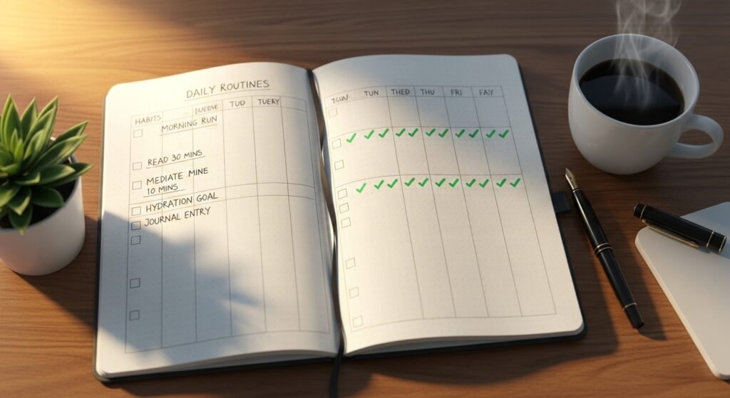 manifestation consistency habit tracker by artisan anthology.