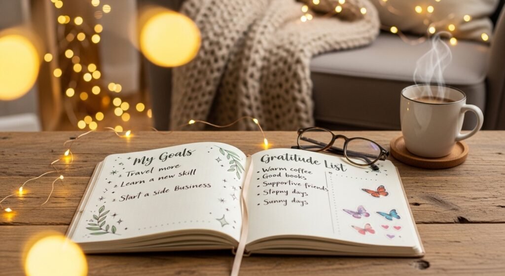 manifestation journal before and after results by artisan anthology.