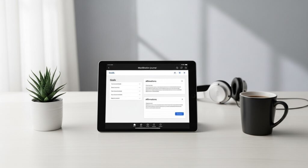 manifestation journal for reaching goals daily by artisan anthology.