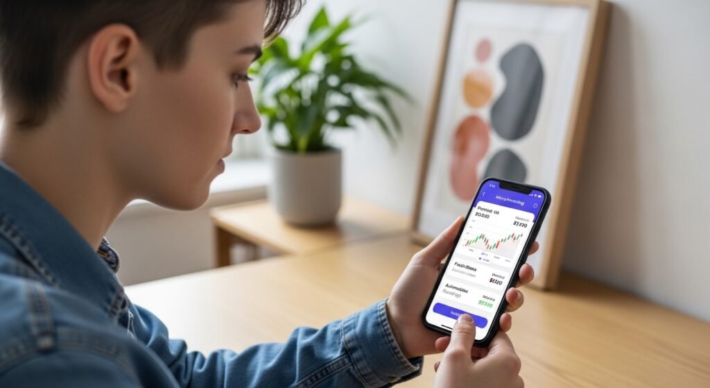 micro investing app for gen z beginners by artisan anthology.