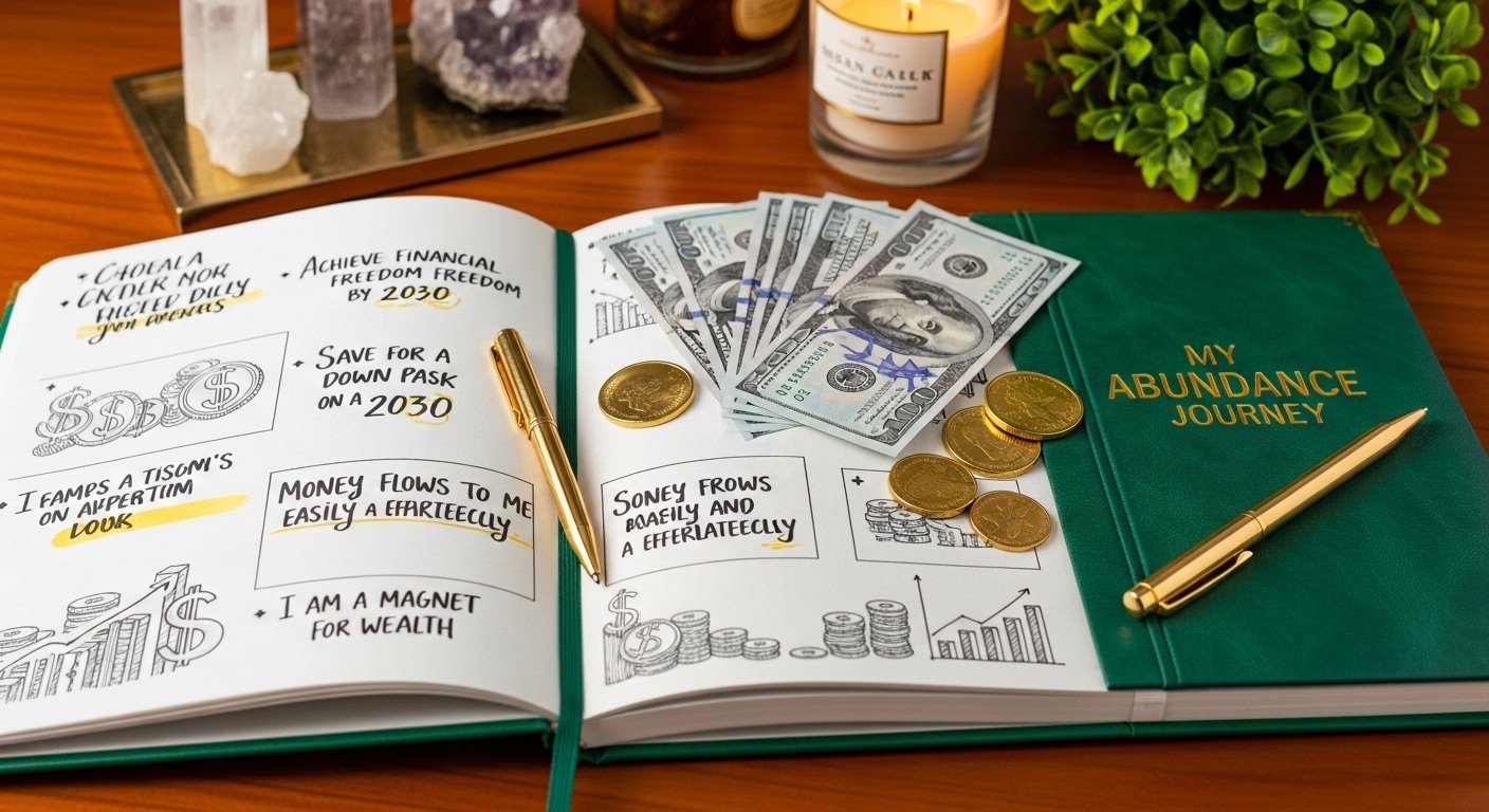 money journaling to attract income daily by artisan anthology.