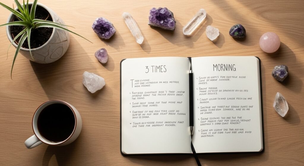 morning 369 manifestation routine journaling by artisan anthology.