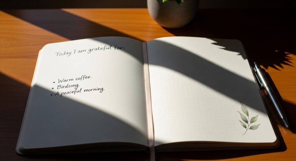 morning gratitude journaling for success mindset by artisan anthology.