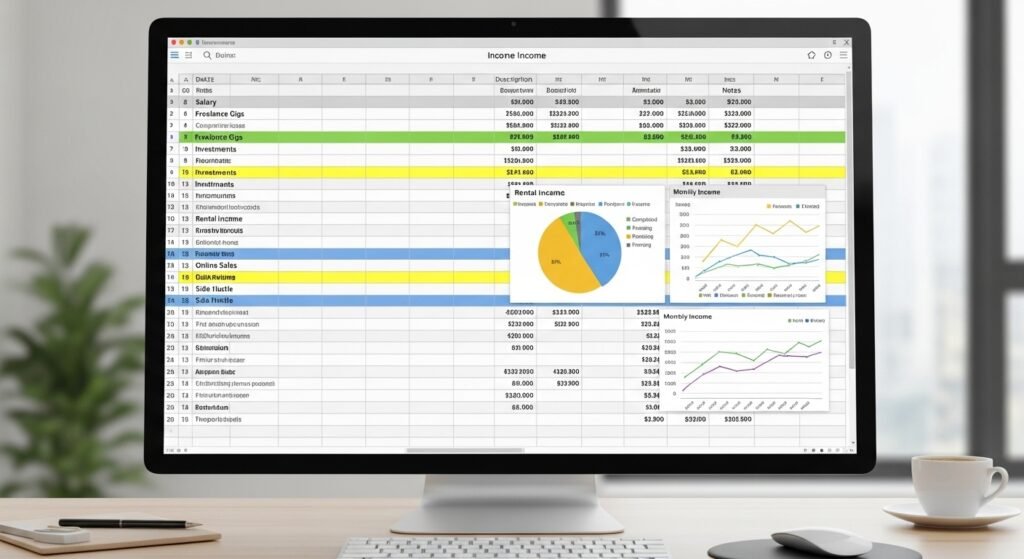 tracking income from multiple side hustles for taxes by artisan anthology.