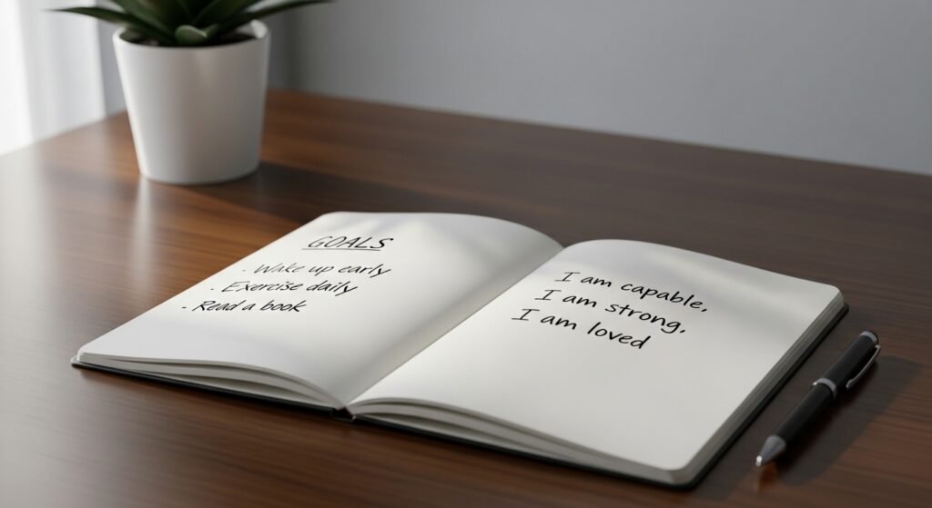 writing goals and affirmations to change your life by artisan anthology.