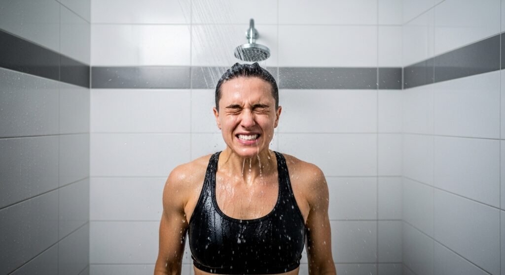 Cold shower biohacking technique to boost energy and circulation by artisan anthology.