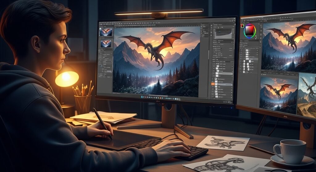 Creating visual effects using compositing techniques by artisan anthology.