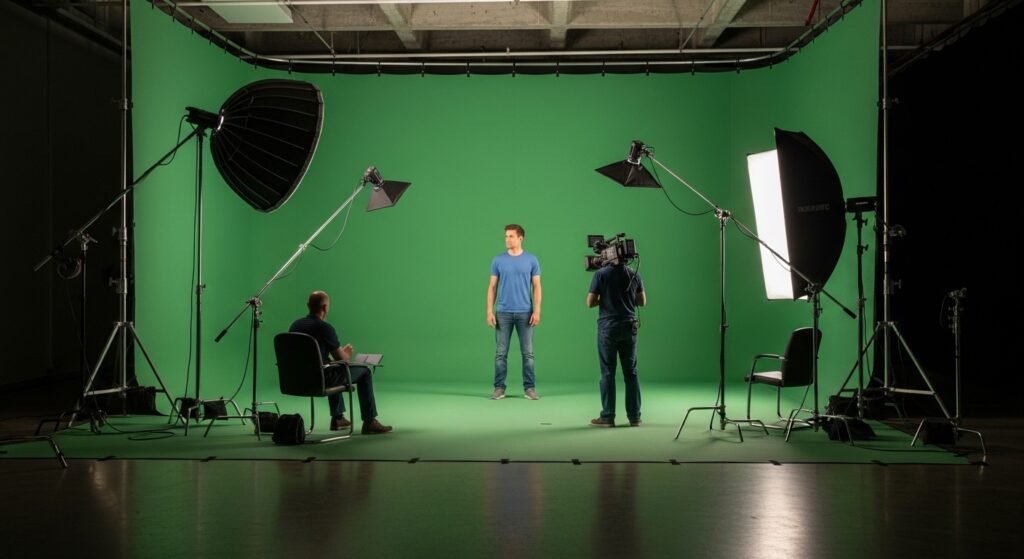 Green screen compositing setup for beginners by artisan anthology.