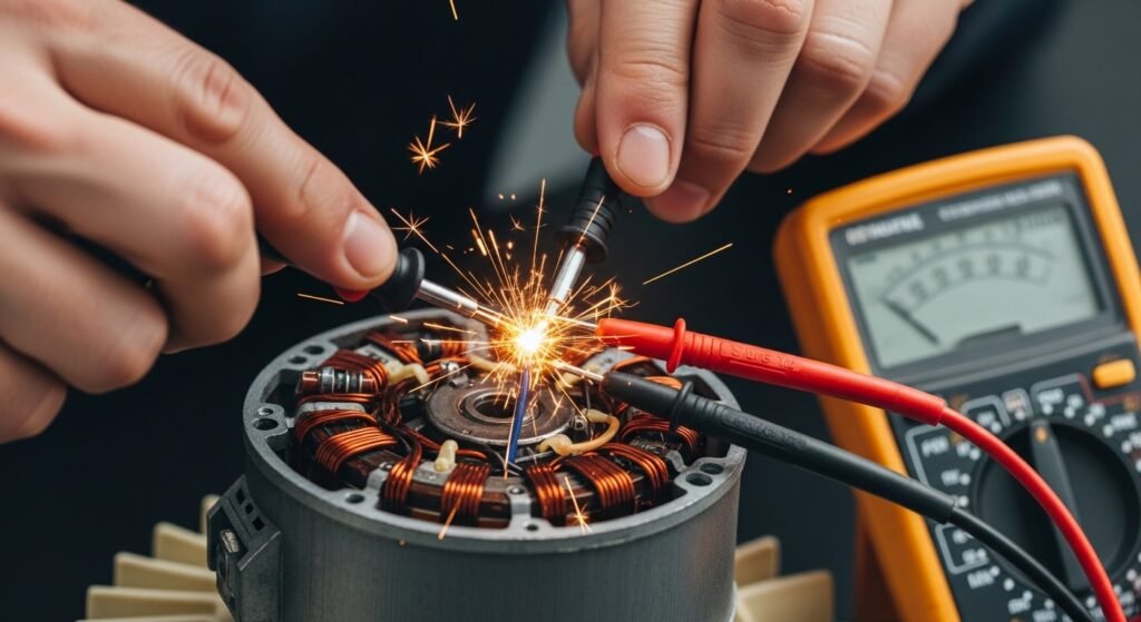 Repairing household fan motor DIY by artisan anthology.