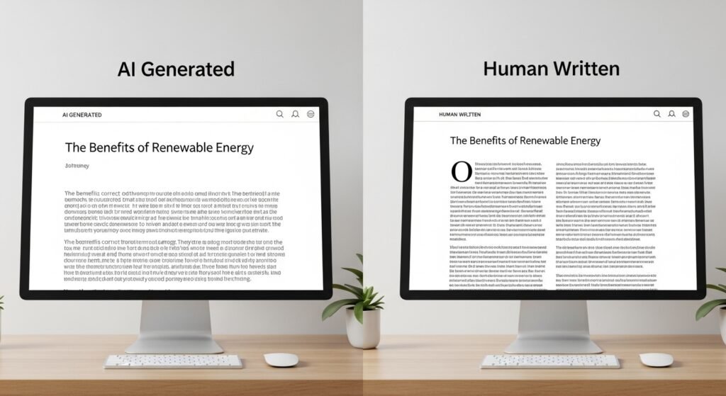 ai generated vs human written content comparison by artisan anthology.
