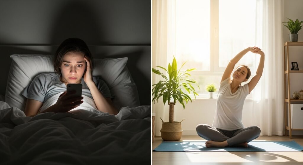 avoid checking phone first thing for better clarity by artisan anthology.