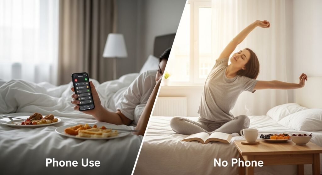 avoid checking phone first thing for better clarity by artisan anthology.