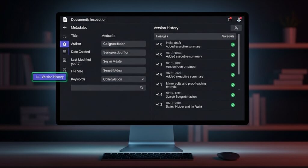 checking document metadata for content authenticity by artisan anthology.