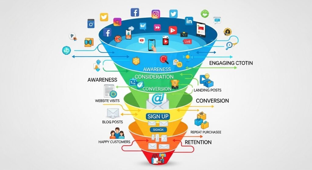newsletter growth strategy funnel by artisan anthology.