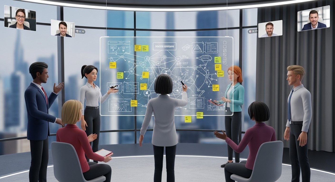 vr remote meeting collaboration virtual office by artisan anthology.