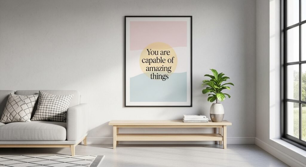 affirmation wall art printable inspirational quotes by artisan anthology llc.