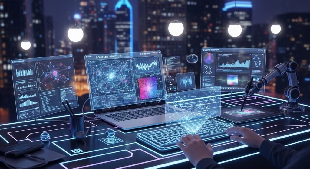 ai tools for content creators workspace setup by artisan anthology llc.