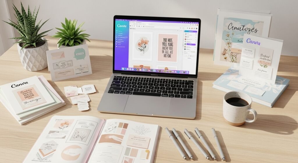 canva printable design process setup by artisan anthology llc.