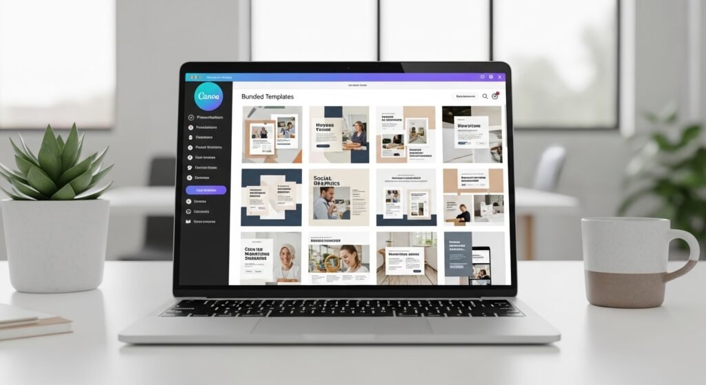 canva templates bundle digital product preview by artisan anthology llc.