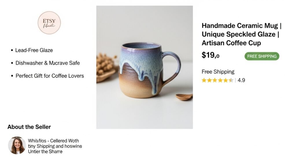 etsy seo optimized product listing example by artisan anthology llc.