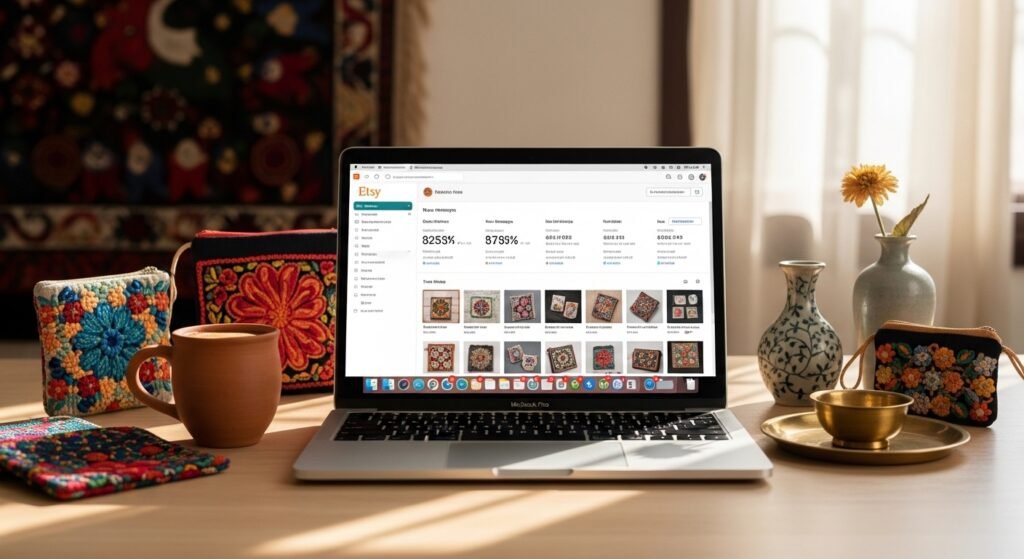how to start etsy shop from pakistan workspace setup by artisan anthology llc.